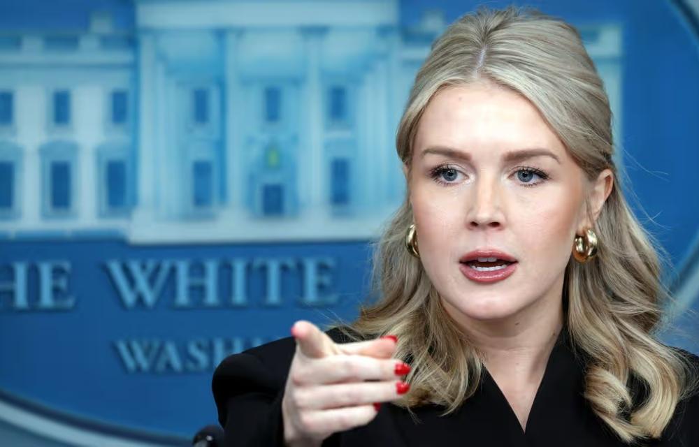 وتەبێژی کۆشکی سپی بژاردە لەبەردەستی سەرۆک ترامپدایە بۆ مامەڵەکردن لەگەڵ ئێران لەنێویاندا هێزی سەربازی کارۆلین لێڤیت، وتەبێژی کۆشکی سپی